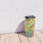cascade, yellow Travel Mug Gallery Image 4