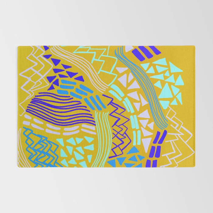cascade, yellow Rug Gallery Image 2