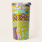 cascade, yellow Travel Mug Gallery Image 2
