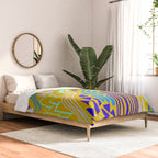 cascade, yellow Comforter Gallery Image 2