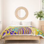 cascade, yellow Duvet Cover Gallery Image 3