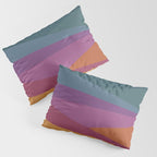 Geometric Triangles X Retro Rainbow Pillow Sham Gallery Image 3