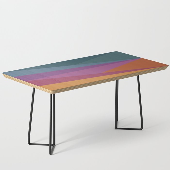 Geometric Triangles X Retro Rainbow Coffee Table Gallery Image 1