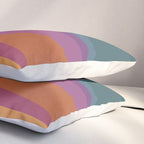 Geometric Triangles X Retro Rainbow Pillow Sham Gallery Image 3