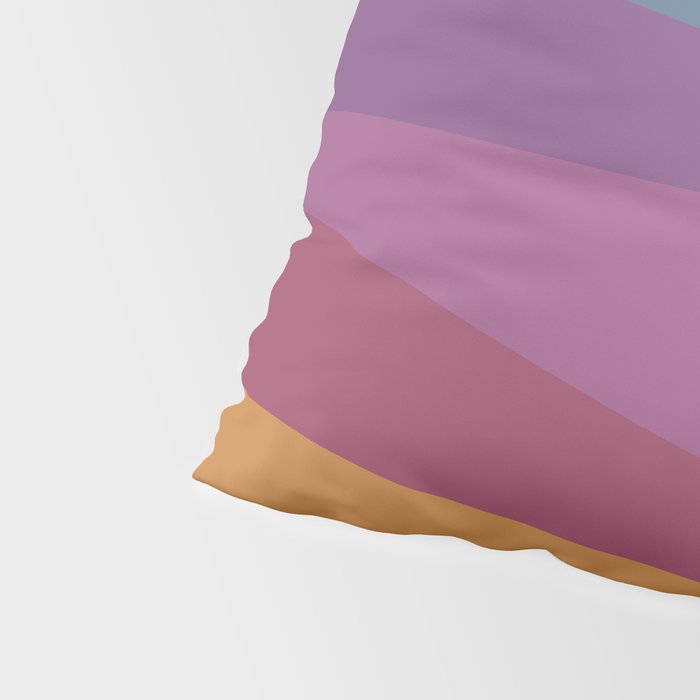 Geometric Triangles X Retro Rainbow Pillow Sham Gallery Image 4