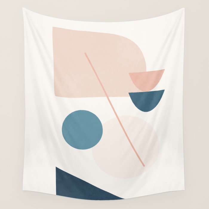 Abstract Minimal Shapes 32 Wall Tapestry Gallery Image 4