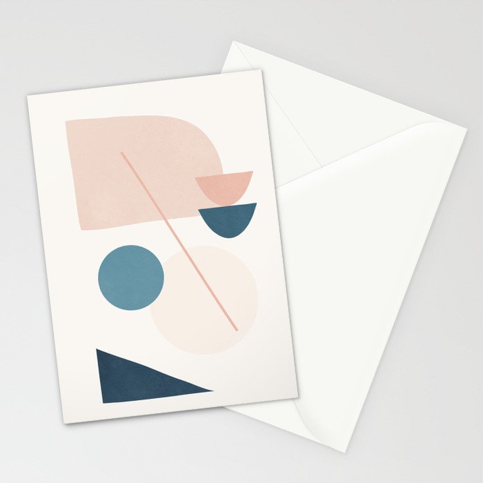 Abstract Minimal Shapes 32 Stationery Card Gallery Image 2
