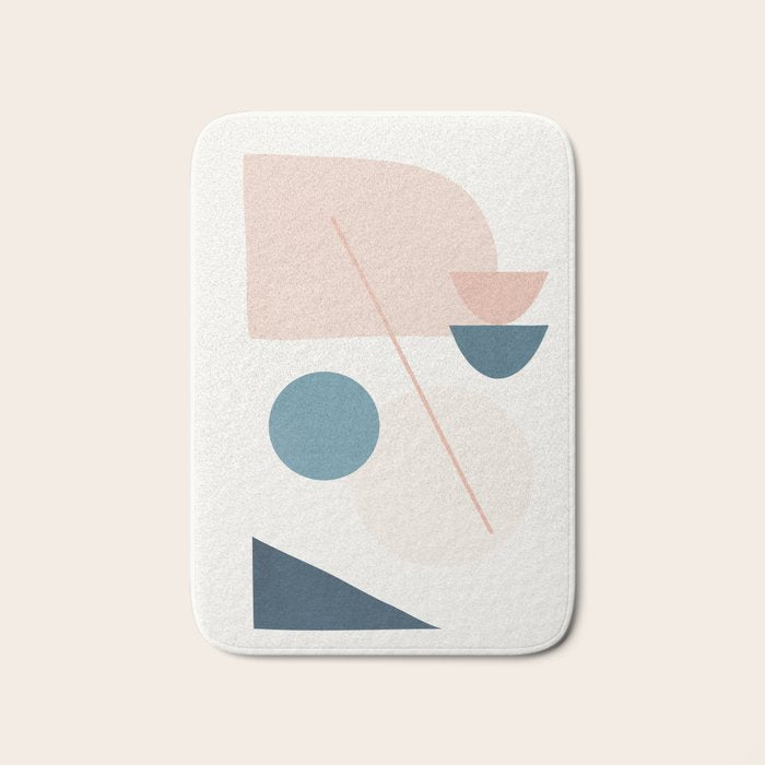 Abstract Minimal Shapes 32 Bath Mat Gallery Image 1