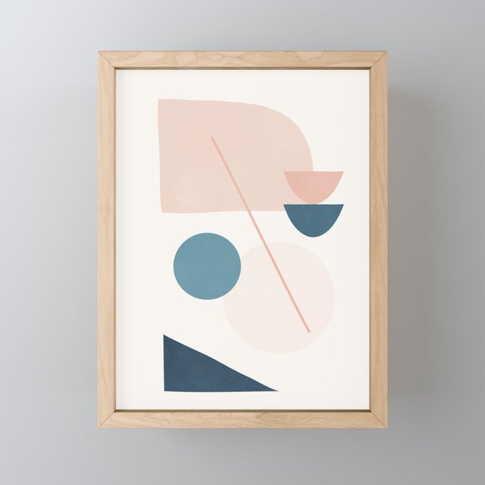 Abstract Minimal Shapes 32 Mini Art Print Gallery Image 1