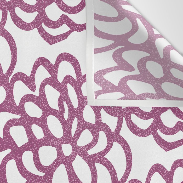 dahlia: purple floral pattern Wall Tapestry Gallery Image 3