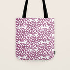 dahlia: purple floral pattern Tote Bag Gallery Image 1
