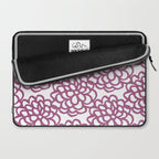 dahlia: purple floral pattern Laptop Sleeve Gallery Image 2