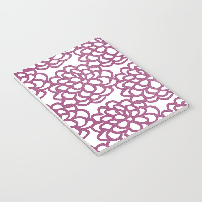 dahlia: purple floral pattern Notebook Gallery Image 3