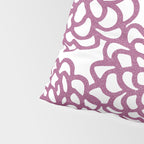 dahlia: purple floral pattern Pillow Sham Gallery Image 4