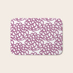 dahlia: purple floral pattern Bath Mat Gallery Image 1