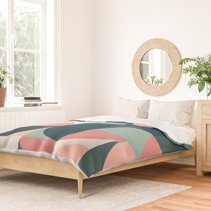 Mid Century Geometric 23B Duvet Cover Gallery Image 2