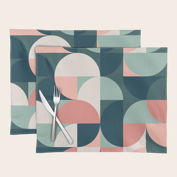 Mid Century Geometric 23B Placemat Gallery Image 1