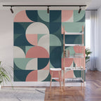 Mid Century Geometric 23B Wall Mural Gallery Image 1
