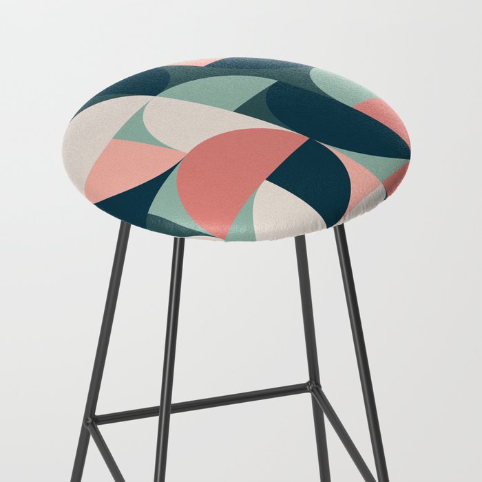Mid Century Geometric 23B Stool Gallery Image 2