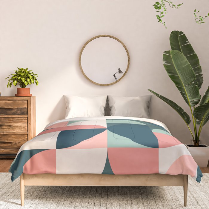 Mid Century Geometric 23B Comforter Gallery Image 3