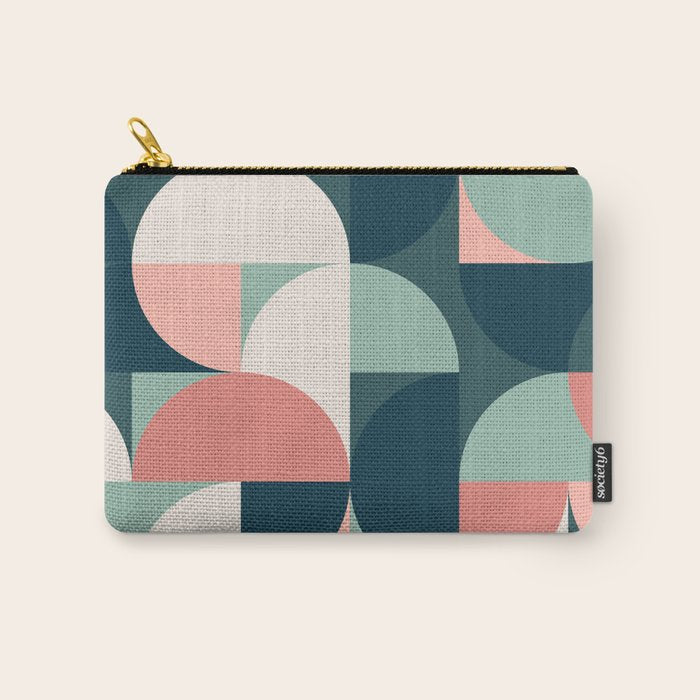 Mid Century Geometric 23B Carry All Pouch Gallery Image 1