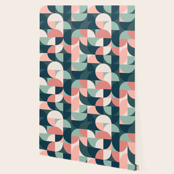 Mid Century Geometric 23B Wallpaper Gallery Image 2