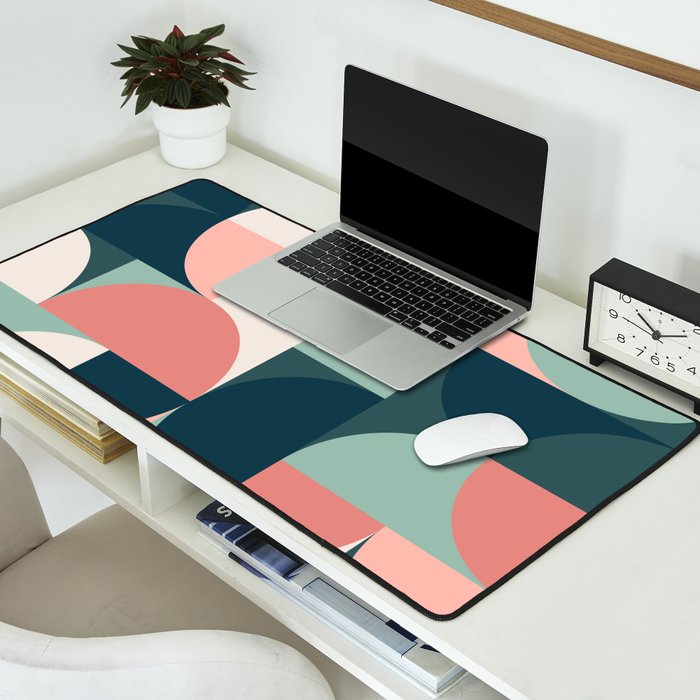 Mid Century Geometric 23B Desk Mat Gallery Image 2