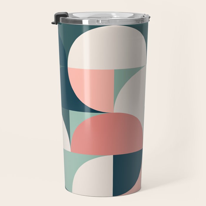 Mid Century Geometric 23B Travel Mug Gallery Image 3