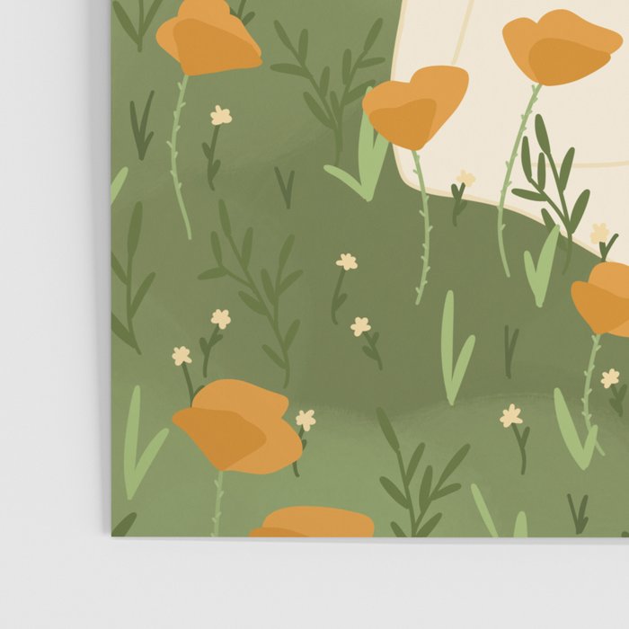 Reading in the Poppies  Poster Gallery Image 3