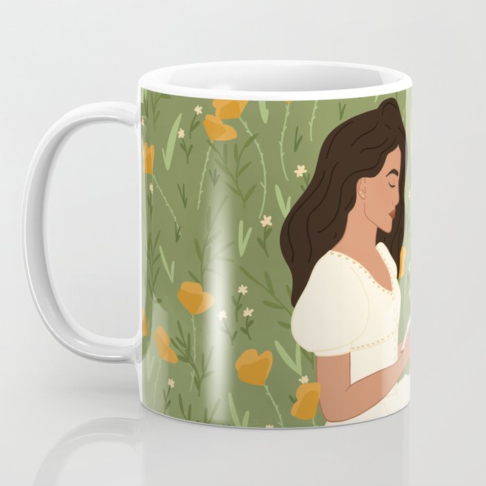 Reading in the Poppies  Coffee Mug Gallery Image 3