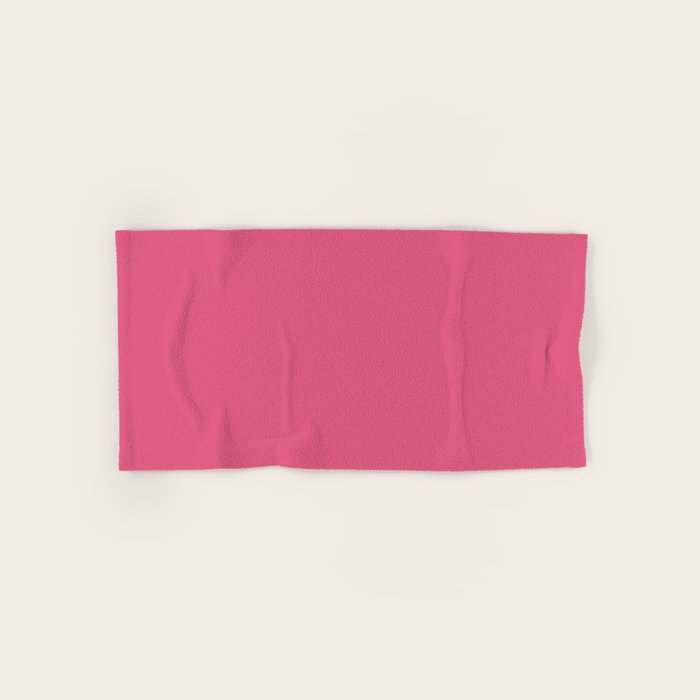 Rose Pink Solid Color Bath Towel Gallery Image 1