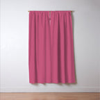 Rose Pink Solid Color Window Curtain Gallery Image 3