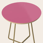 Rose Pink Solid Color Side Table Gallery Image 2
