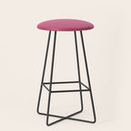 Rose Pink Solid Color Stool Gallery Image 1