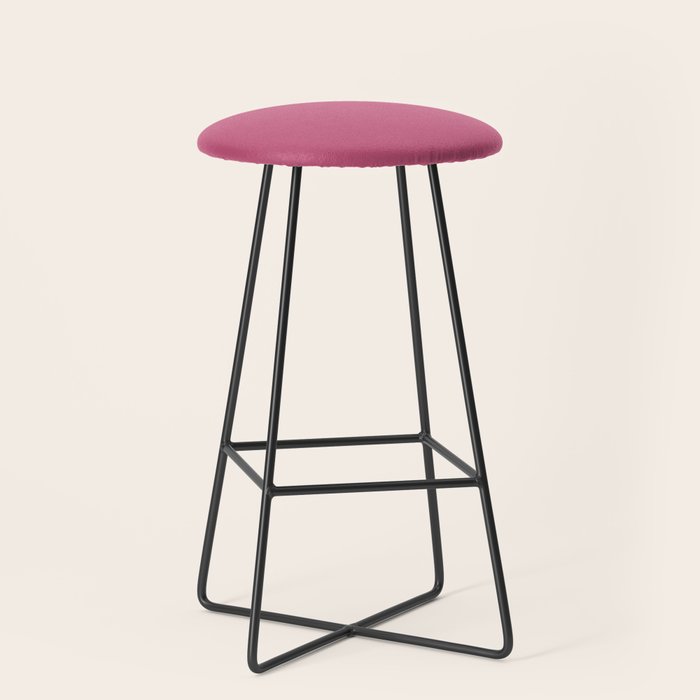 Rose Pink Solid Color Stool Gallery Image 1