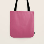 Rose Pink Solid Color Tote Bag Gallery Image 1