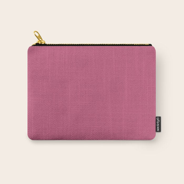 Rose Pink Solid Color Carry All Pouch Gallery Image 1