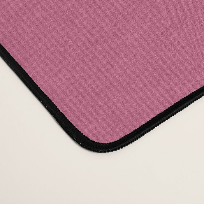 Rose Pink Solid Color Desk Mat Gallery Image 4