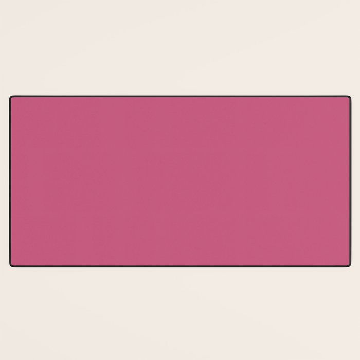 Rose Pink Solid Color Desk Mat Gallery Image 3