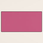 Rose Pink Solid Color Desk Mat Gallery Image 3