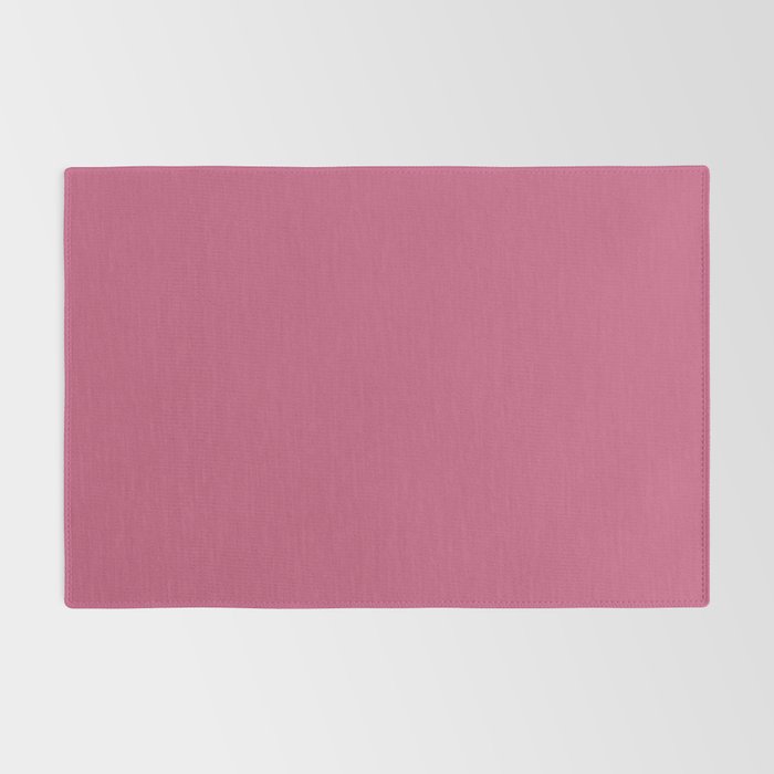 Rose Pink Solid Color Rug Gallery Image 2