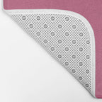 Rose Pink Solid Color Bath Mat Gallery Image 2