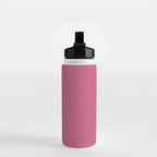 Rose Pink Solid Color Water Bottle Gallery Image 2