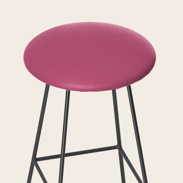 Rose Pink Solid Color Stool Gallery Image 2