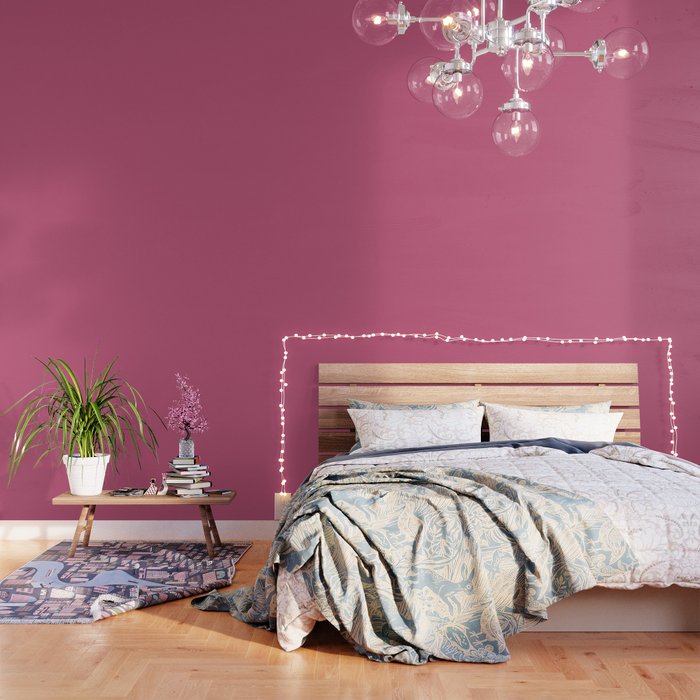 Rose Pink Solid Color Wallpaper Gallery Image 3