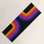 Black Rainbow Tunnel Yoga Mat Gallery Image 1