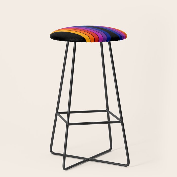 Black Rainbow Tunnel Stool Gallery Image 1