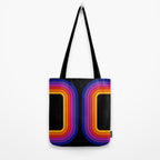 Black Rainbow Tunnel Tote Bag Gallery Image 2