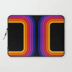 Black Rainbow Tunnel Laptop Sleeve Gallery Image 1