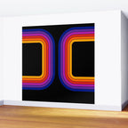 Black Rainbow Tunnel Wall Mural Gallery Image 2